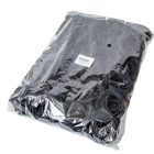 Rózsa virágfej bársony fekete D8cm 24db/csom