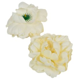 Peónia virágfej D12cm világoskrém 302 12db/csom