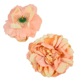 Peónia virágfej D12cm rózsa krém 615 12db/csom