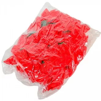 Mikulásvirág virágfej D13cm 24db/csom