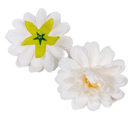 Dália virágfej fehér 100 D7,5cm 24db/csom
