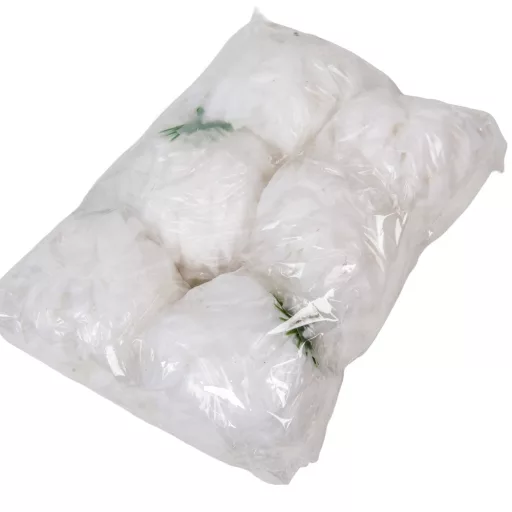 Krizantém virágfej fehér D13cm 6db/csom