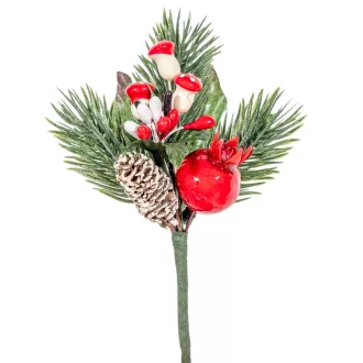 Gombás, csipkebogyós pick 15cm