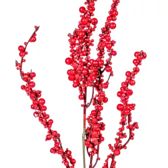 Bogyós ág piros M75cm