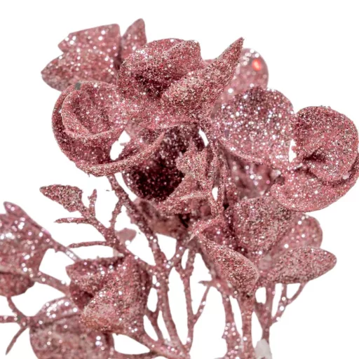 Karácsonyi pick glitteres rosegold 26cm