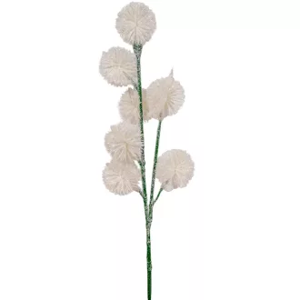 Karácsonyi pick glitteres fehér 32cm