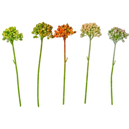 Bogyós dekoráció mix M27cm 6db/szín/köteg 120db/#