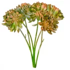 Kövirózsás zöld szálas M28cm mix 6db/szín/köteg 60db/#