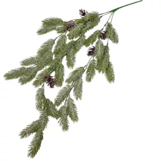 Fenyő girland tobozzal glitteres 74cm