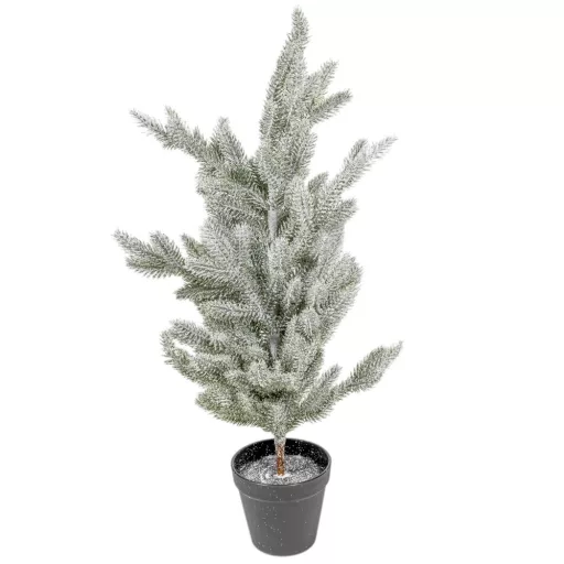 Fenyő cserepes havas M57cm