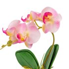 Orchidea cserepes gumi világos rózsaszín M28cm