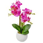 Orchidea cserepes gumi 4ágú lila M50cm