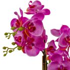 Orchidea cserepes gumi 4ágú lila M50cm