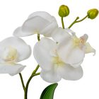 Orchidea cserepes gumi fehér M33cm