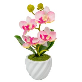 Orchidea cserepes gumi rózsaszín M21cm
