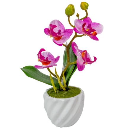 Orchidea cserepes gumi lila M21cm