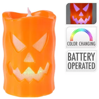 Halloween LED-es gyertya műa. M9cm
