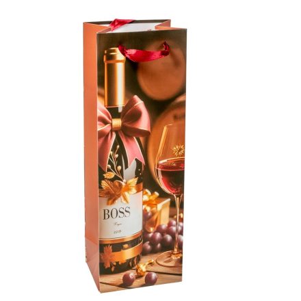Ajándéktasak boros bor boss 12x36cm
