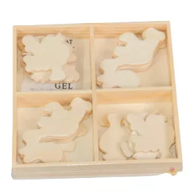 Natúr fa öntapadó gólya 3cm 20db-os