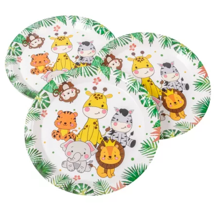 Party tányér papír D22cm 10db-os