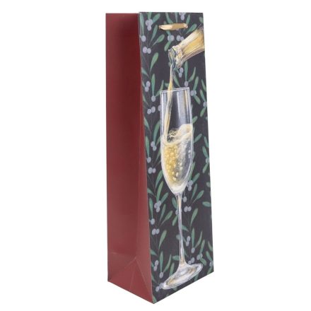 Ajándéktasak italos pezsgő 12x36cm