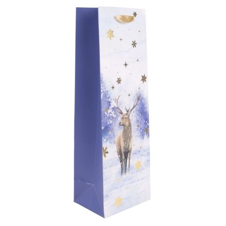 Ajándéktasak italos szarvas mintával 12x36cm