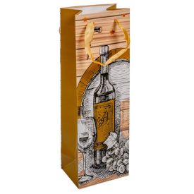 Italos tasak szőlő és bor mintával 12x36cm