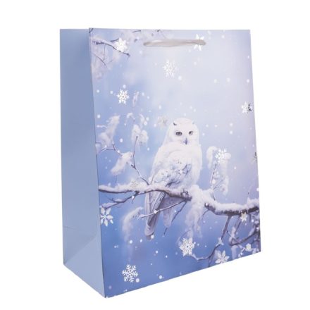 Ajándéktasak hóbagoly 26x32cm