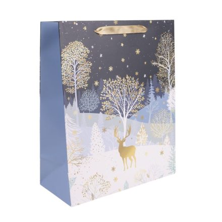 Ajándéktasak szarvas fák alatt 18x23cm