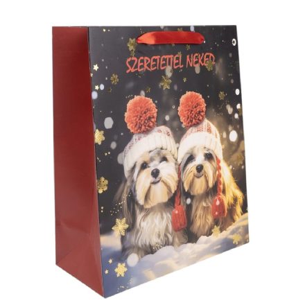 Ajándéktasak kutuysok sapiban 18x23cm