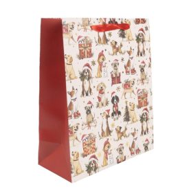 Ajándéktasak kutyusok 26x32cm