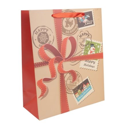 Ajándéktasak masni bélyeggel26x32cm