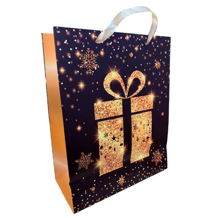 Ajándéktasak arany ajándék doboz 18x23cm