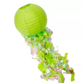 Papír lámpás sellő zöld D30cm