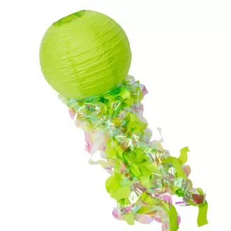 Papír lámpás sellő zöld D30cm