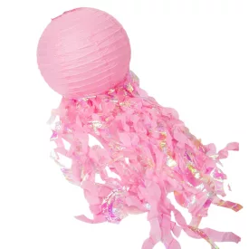 Papír lámpás sellő rózsaszín D30cm