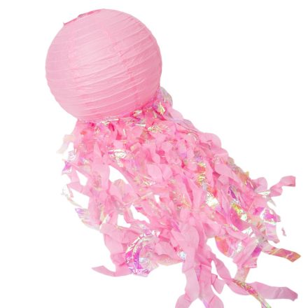 Papír lámpás sellő rózsaszín D30cm