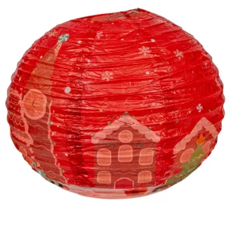 Papír lámpás mézeskalács házikós 30cm