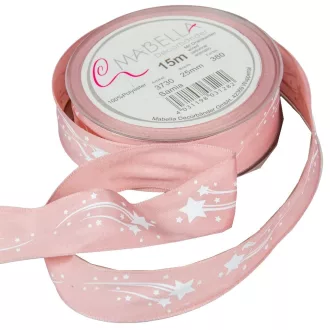 Textil szalag SAMIA rózsaszín 25mmx15m