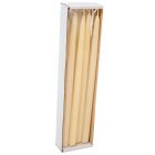 Lakkozott ceruza gyertya ecru 230x10mm 8db/csom (db ár)