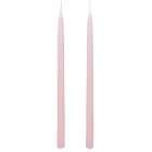 Lakkozott ceruza gyertya rózsaszín 230x10mm 8db/csom (db ár)