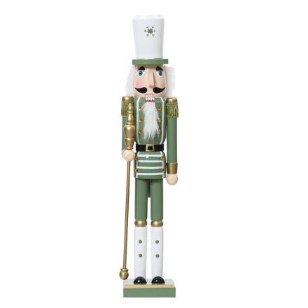 Diótörő figura fa zöld M50cm