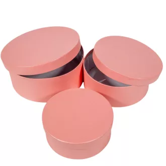 Papír doboz metál puncs D20-17,5-15cm 3db-os 