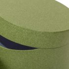 Papír doboz kraft zöld 20x20cm 3db-os