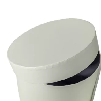 Papír doboz magas kerek bright white D17-15cm 2db-os