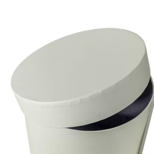 Papír doboz magas kerek bright white D17-15cm 2db-os
