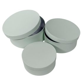 Papír doboz kerek mistyc grey D20-17,5-15cm 3db-os