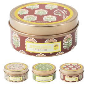 Illatgyertya fém tégelyben D6cm M3cm