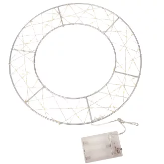 Koszorú drót 100 LED-es elemes (elem nélkül) D30cm
