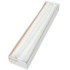 Lakkozott szálas gyertya 400x22mm fehér 8db/csom (db ár)